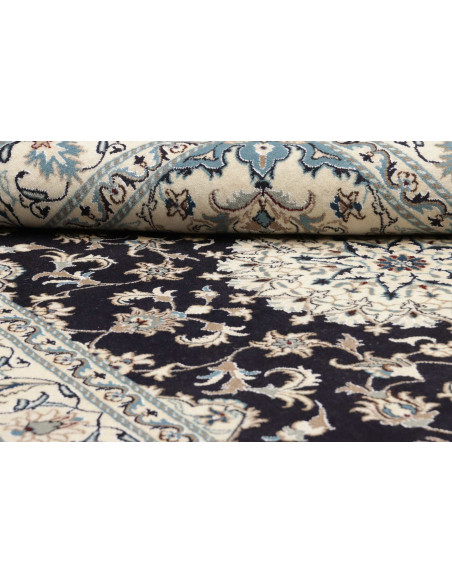 Tappeto Nain Kashmar Persia bianco grigio 165x245