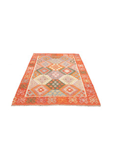 Kilim 130x190 Cm Kilim, Afghanistan, Hand-carded Wool (warp: 2