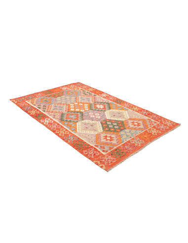 Kilim 130x190 Cm Kilim, Afghanistan, Hand-carded Wool (warp: