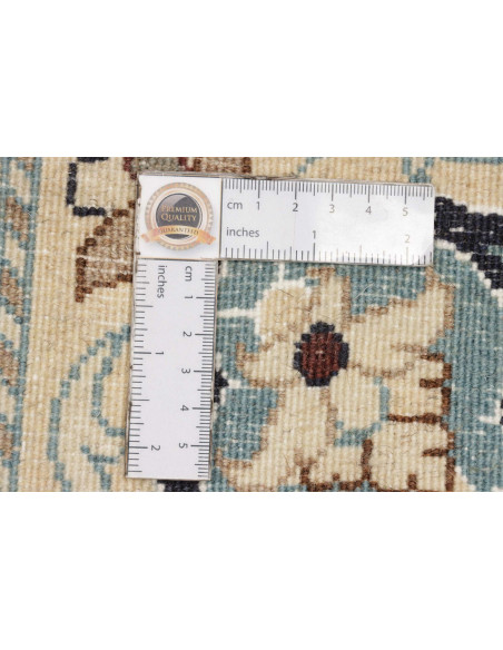 Tappeto Nain Kashmar Persia bianco grigio 165x245