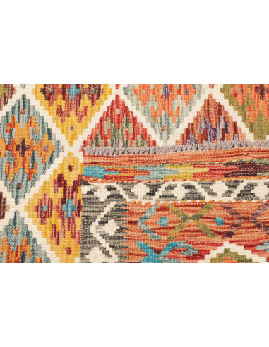 Kilim 107x199 Cm Kilim Afghanistan Lana Cardata A Mano