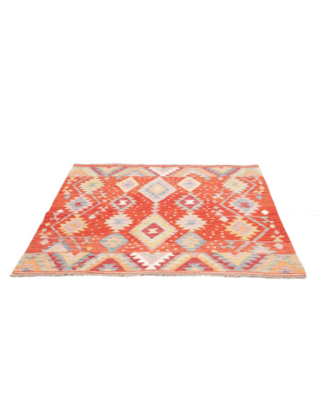 Kilim 146x161 Cm Kilim, Afghanistan, Lana Cardata A Mano,
