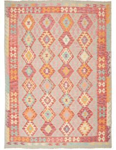 Kilim 177x246 Cm Afghan Kilim, Hand-carded Wool, 0.3 Cm