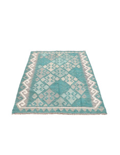 Kilim 106x159 Cm Kilim Afghanistan Lana Cardata Turchese 2