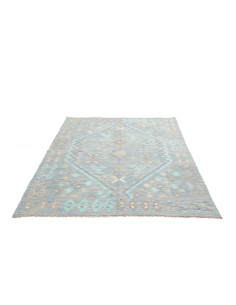 Kilim 153x196 Cm Kilim, Afghanistan, Hand-carded Wool (warp: 2