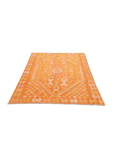 Kilim 129x177 Cm Kilim, Afghanistan, Lana Cardata A Mano,