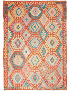 Kilim 177x252 Cm Kilim Afghan Hand-carded Wool Cotton Warp
