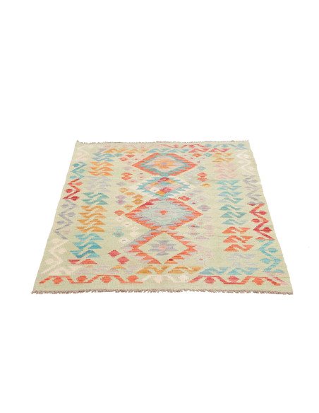 Kilim 97x145 Cm Kilim Afghanistan Lana Cardata A Mano Cotone