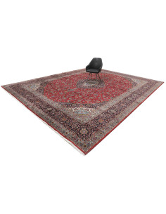 Kashan 400x495 Cm Kashan, Persia, Lana Cardata A Mano, 2