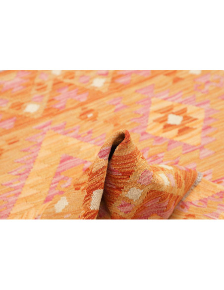 Kilim 102x144 Cm Afghan Kilim, Hand-carded Wool
