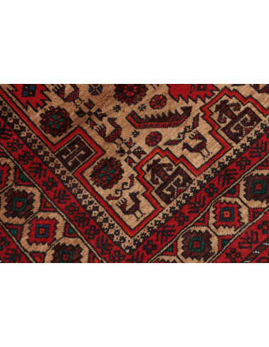 Baluch 96x181 Cm Baluch, Persia, Hand-carded Wool warp: