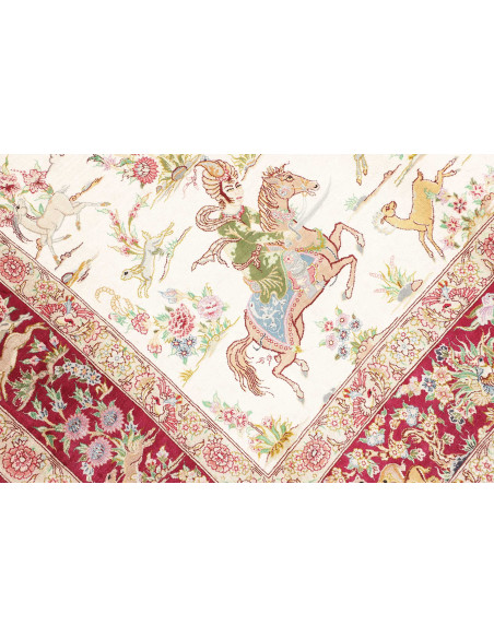 Ghom Seta 133x208 Cm Ghom Seta, Persia, 100% Seta, Ordito In