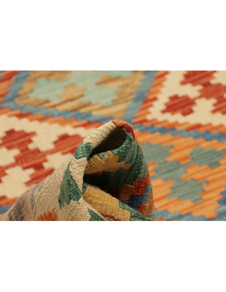 Kilim 201x291 Cm Kilim Afghanistan Lana Cardata A Mano