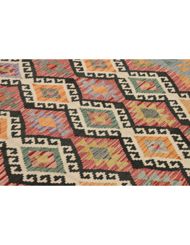 Kilim 204x302 Cm Kilim, Afghanistan, Hand-carded Wool warp: