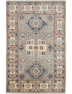 Rug Kazak Afghanistan sky blue maroon 83x125