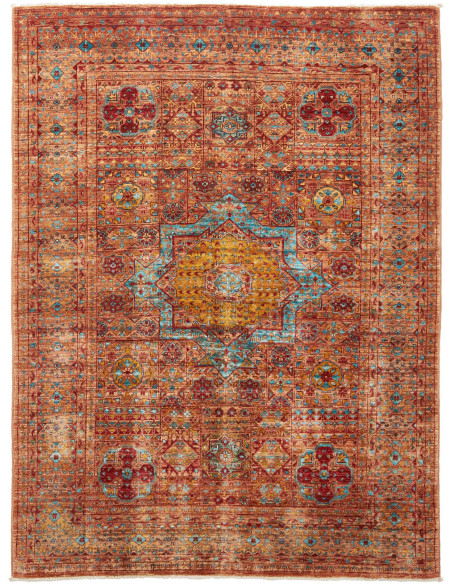 Tappeto Mamlouk Pakistan 126x172 Terracotta Ros