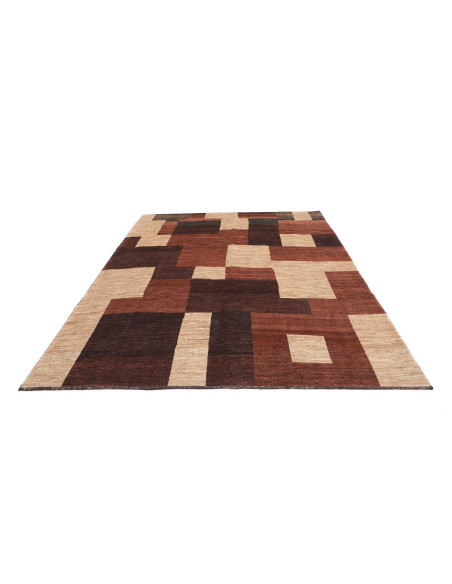 Gabbeh Fine 210x247 Cm Gabbeh Fine, Persia, Hand-carded Wool