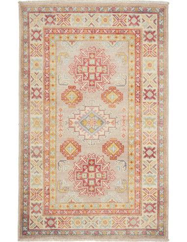 Tappeto Kazak Afghanistan marrone beige 83x125