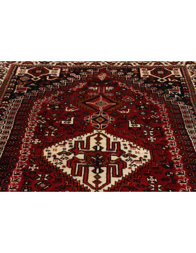 Shiraz 160x253 Cm Shiraz, Persia, Lana Cardata A Mano,