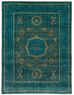 Rug Mamlouk Pakistan 152x206 Petrol Blue Antiqu