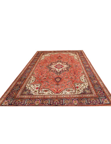 Tabriz 237x348 Cm Tabriz, Persia, Lana Cardata A Mano