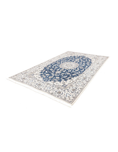 Tappeto Nain Kashmar Persia 197x312 Blu Zaffiro