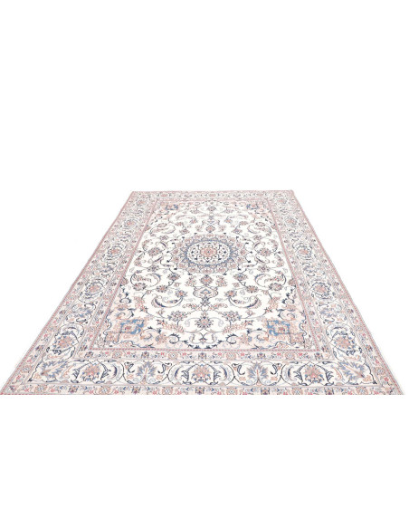 Rug Nain Kashmar Persia 198x300 Ivory Light Blu