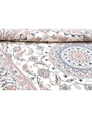 Rug Nain Kashmar Persia 198x300 Ivory Light Blu