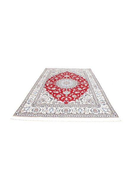 Tappeto Nain Kashmar Persia 193x250 Rosso Crema
