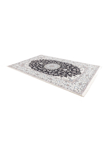 Tappeto Nain Kashmar Persia 198x303 Blu Notte A
