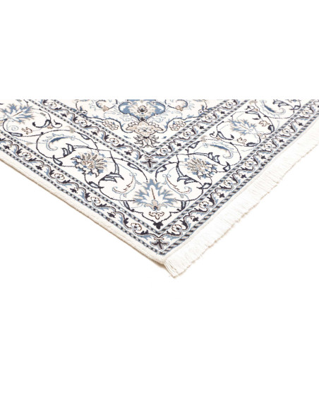 Tappeto Nain Kashmar Persia 195x293 Bianco Crem