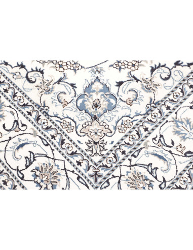 Tappeto Nain Kashmar Persia 195x293 Bianco Crem