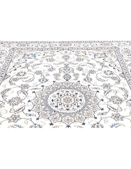 Tappeto Nain Kashmar Persia 197x310 Bianco Crem