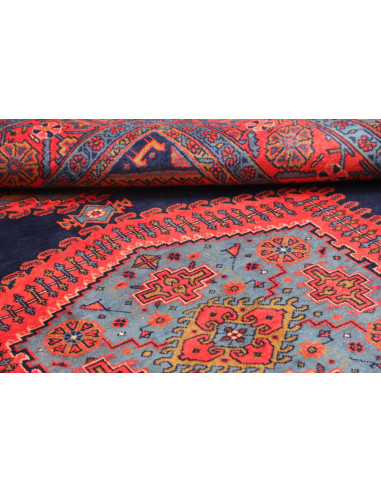 Tappeto Wiss Persia 218x302 Blu Notte Rosso Cor