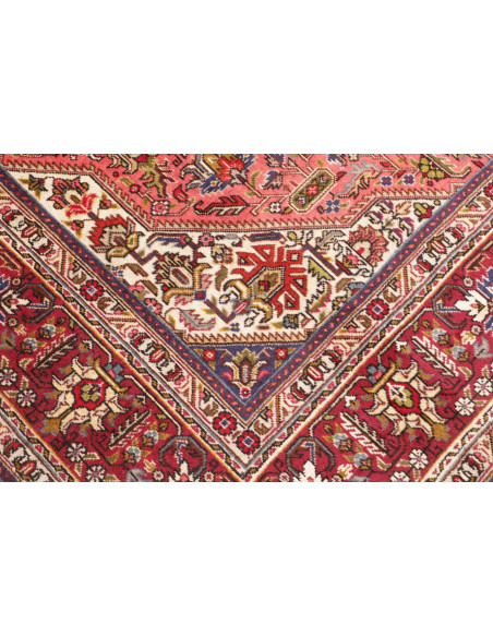 Tappeto Tabriz Persia 206x296 Terracotta Rosso