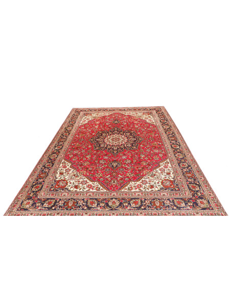 Rug Tabriz Persia 207x293 Red Dark Blue