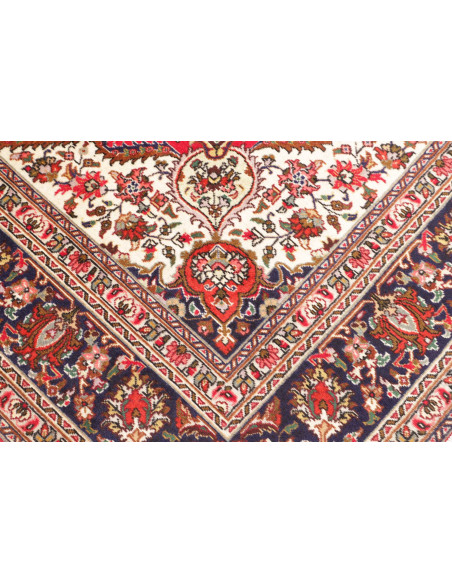 Tappeto Tabriz Persia 200x297 Rosso Corallo Blu