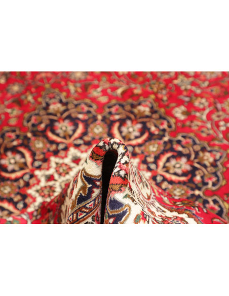 Tappeto Tabriz Persia 200x297 Rosso Corallo Blu