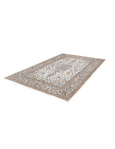 Rug Kashan Persia 200x303 Cream Blue 2