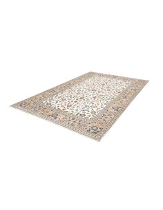 Rug Kashan Persia 194x297 Ivory Sapphire Blue 2