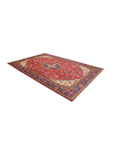 Rug Tabriz Persia 205x303 Red Navy Blue