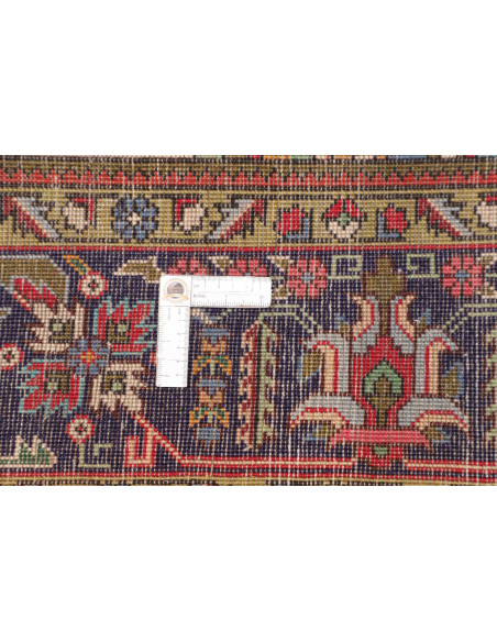 Rug Tabriz Persia 205x303 Red Navy Blue