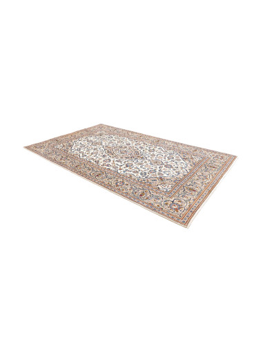 Tappeto Kashan Persia 194x318 Crema Blu