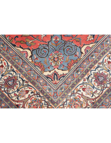 Tappeto Sarough Persia 248x362 Corallo Blu Scur