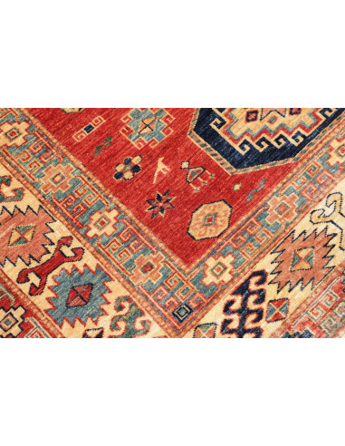 Rug Kazak Fine Pakistan 136x189 Terracotta Red