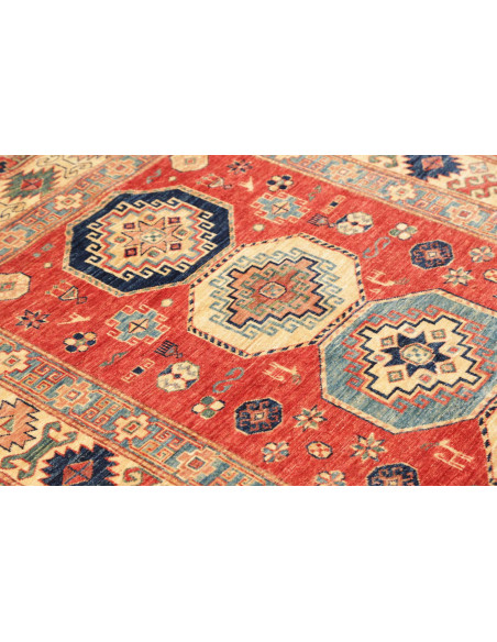 Rug Kazak Fine Pakistan 136x189 Terracotta Red
