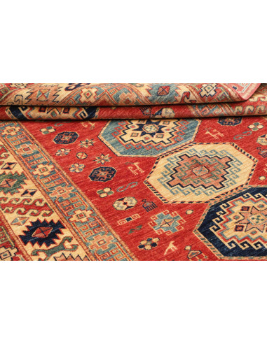 Rug Kazak Fine Pakistan 136x189 Terracotta Red