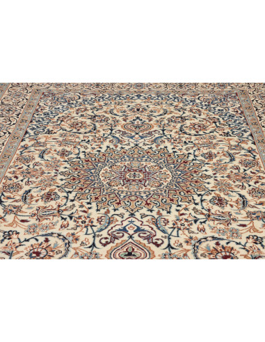 Tappeto Nain Kashmar Persia beige bianco 196x302