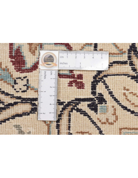 Tappeto Nain Kashmar Persia beige bianco 196x302