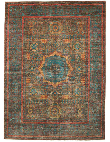 Rug Mamlouk Pakistan 169x232 Petrol Blue Antiqu